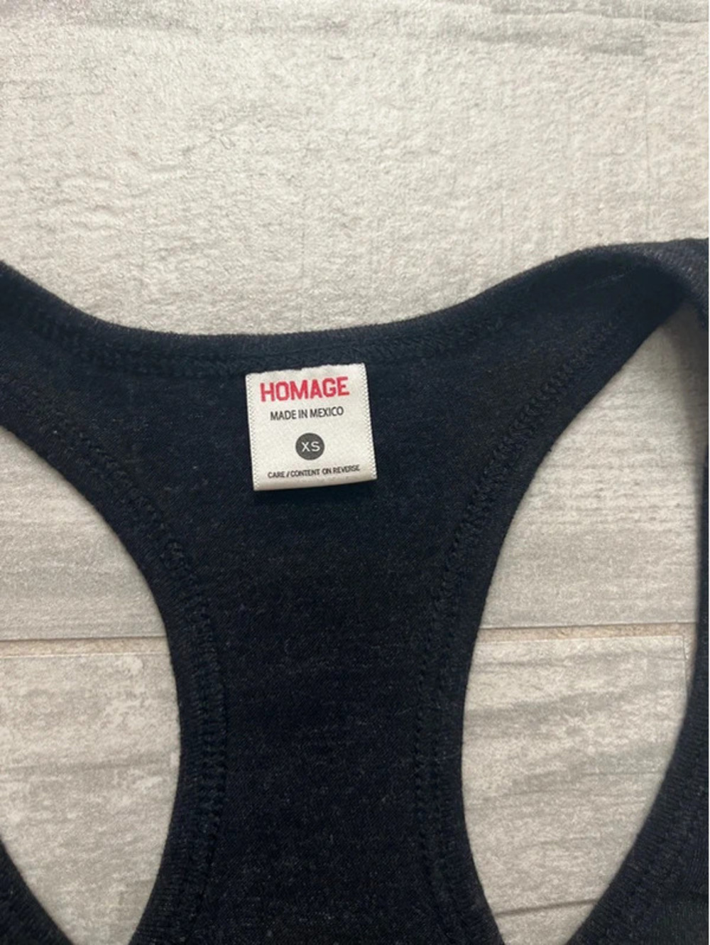 Homage Racerback Black Tank - Picture 3 of 5
